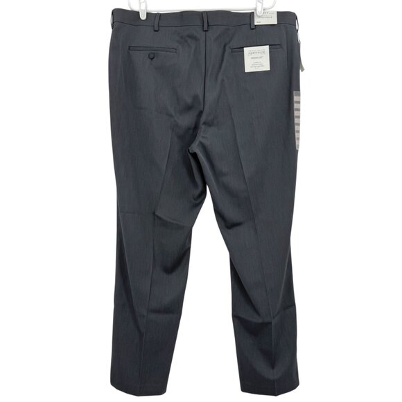 Perry Ellis Portfolio Men's Premilux Twilight Navy Classic Dress Pants 42x32 NWT - Picture 2 of 11